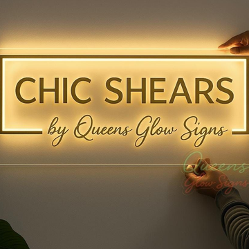 Custom 3D Backlit LED Business Sign | Warm Glow Acrylic Logo 32 x 16 inch
