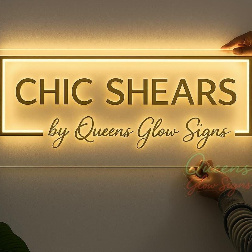 Custom 3D Backlit LED Business Sign | Warm Glow Acrylic Logo