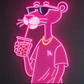 Streetwear Pink Panther" Neon Sign 1.5 by 2 ft
